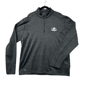 Stormtech Pullover Mens XL Gray Mercury Pro Team 1/4 Zip Waffle‎ Fishing